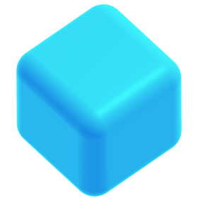 blue cube