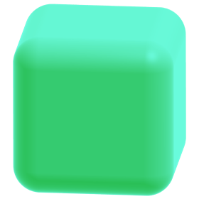 green cube